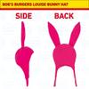 Concept One Womens Bob's Burgers Louise Cosplay Bunny with Floppy Ears Fleece Beanie Hat, Pink, 0 US view 3