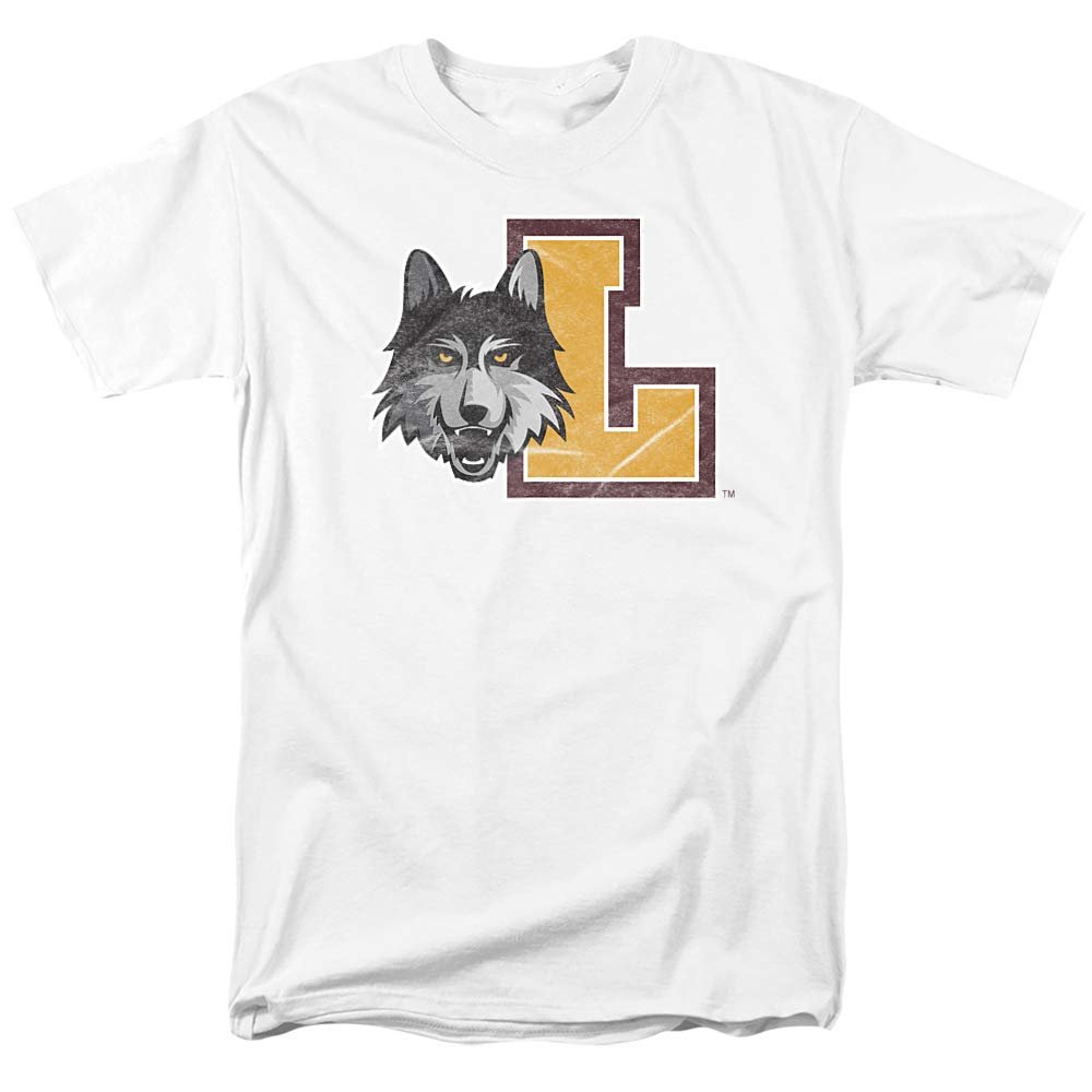 Loyola University Chicago Official Distressed Primary Unisex Adult T-Shirt, Distressed Primary, 4X-Large