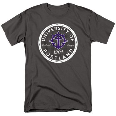 University of Portland Official Plaid Badge Unisex Adult T-Shirt, Plaid Badge, 5X-Large