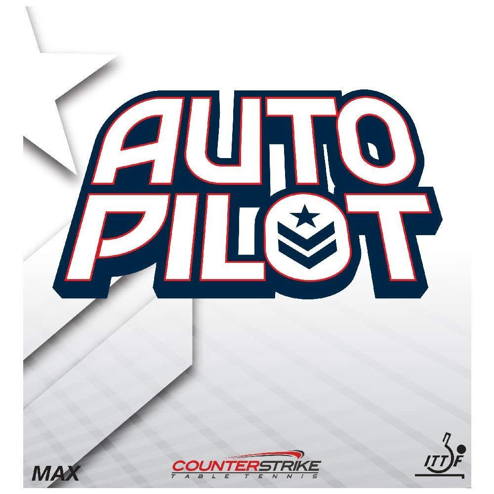 Counterstrike Auto Pilot Table Tennis Rubber | ITTF Approved | Tournament Legal Table Tennis Rubber | Professional Table Tennis Rubber | (Red | 2.1mm)