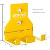 EQPRO Barbell Hanger Rack - Vertical Olympic Barbell Wall Mount for Home Gym, Fitness Center, and Garage Storage - Barbell Holder - Steel Construction, 300 lbs. Capacity - Yellow view 3