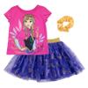 Disney Frozen Princess Anna Toddler Girls Graphic T-Shirt Skirt and Scrunchie 3 Piece Outfit Set 5T view 1