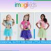 Disney Frozen Princess Anna Toddler Girls Graphic T-Shirt Skirt and Scrunchie 3 Piece Outfit Set 5T view 2
