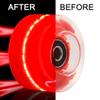 Tanzfrosch 8 Pack Roller Skate Wheels with Bearings Installed Quad Light Up Wheels for Double Row Skating and Skateboard 82A 32mm x 58mm view 3