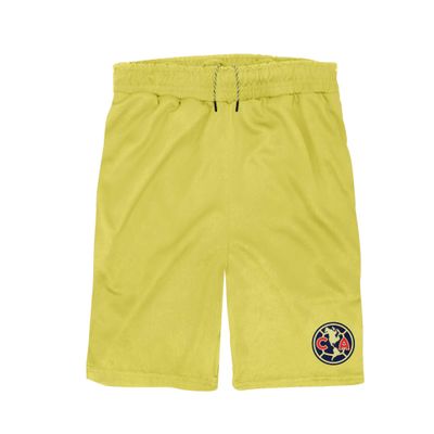 Icon Sports Kid's Soccer Shorts Official Youth Club America Football Team Athletic Running Workout Active Performance Track Pants CA07SH-Y2-L YS