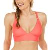 Hula Honey Juniors' Cross-Back Midkini Bikini Top (New Maraschino, X-Small) view 1