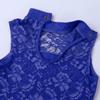 Freebily Kids Girls Double Straps Sleeveless Gymnastic Ballet Leotard Jumpsuit Athletic Dance Clothes Tank Tops Outfits Blue 11-12 Years view 4