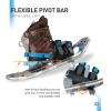G2 30 Inches Light Weight Snowshoes for Women Men Youth, Set with Tote Bag, Special EVA Padded Ratchet Binding, Heel Lift, Blue view 3