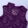 Freebily Kids Girls Double Straps Sleeveless Gymnastic Ballet Leotard Jumpsuit Athletic Dance Clothes Tank Tops Outfits Purple 9-10 Years view 4