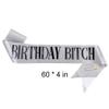 AOPRIE Birthday Crown for Women - Silver Princess Tiara with Rhinestone - Happy Birthday Accessory view 4