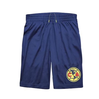 Icon Sports Kid's Soccer Shorts Official Youth Club America Football Team Athletic Running Workout Active Performance Track Pants CA07SH-N2-L YS