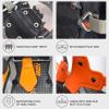 G2 21 Inches Light Weight Snowshoes for Women Men Youth, Set with Tote Bag, Special EVA Padded Ratchet Binding, Heel Lift, Orange view 4