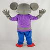 rushopn Mouse Mascot Costume Mouse Costume with Striped Shirt view 4