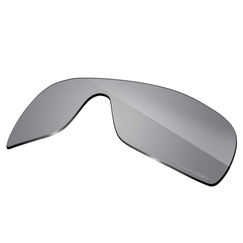 Eye Opening Stuff Polarized Replacement Lenses Compatible with Oakley Batwolf OO9101 Sunglasses - Silver Chrome