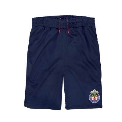 Icon Sports Kid's Soccer Shorts Official Youth Chivas C.D. Guadalajara Football Club Athletic Running Workout Active Performance Track Pants CH07SH-N2-L YM
