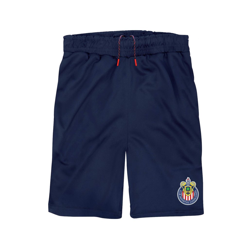 Icon Sports Kid's Soccer Shorts Official Youth Chivas C.D. Guadalajara Football Club Athletic Running Workout Active Performance Track Pants CH07SH-N2-L YM