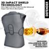 Exxact Sports Defender Adult Padded Football Shirt - Football Rib Protector with Shoulder & Spine Football Pads, 5-Pad Football Compression Shirt (Gray, Adult X-Large) view 2
