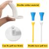 12 Pieces Golf Range Tees Set Rubber Golf Tees for Mats Driving Range 6 Pieces for Practice Mat Mixed Size(White and Mixed Colors) view 3