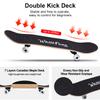 WhiteFang Skateboards for Beginners, Complete Skateboard 31 x 7.88, 7 Layer Canadian Maple Double Kick Concave Standard and Tricks Skateboards for Kids and Beginners (Letters) view 3