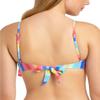 California Waves Women's Shiny Rainbow Handkerchief Bandeau Bikini Top (Multi, Medium) view 3