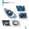 G2 21 Inches Light Weight Snowshoes for Women Men Youth, Set with Tote Bag, Special EVA Padded Ratchet Binding, Heel Lift, Blue view 2