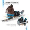 G2 21 Inches Light Weight Snowshoes for Women Men Youth, Set with Tote Bag, Special EVA Padded Ratchet Binding, Heel Lift, Blue view 3