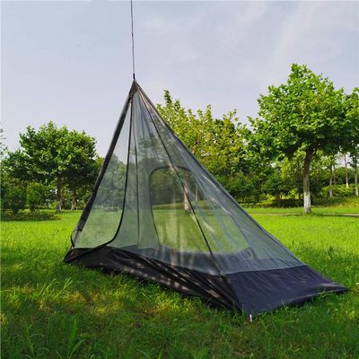Genma0 Ultralight Half Mesh Tent for Tipi Hot Tent 1-2 Person Mesh Camping (1 Person Mesh for 2-3 Person Tipi Tent)