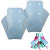 Yumoom Roller Skate Toe Cap Protectors, Toe Cap Guards Protectors Artificial Leather Skate Toe Protective Cover with 4 Holes for Roller Skate, 1 Pair, Blue view 1