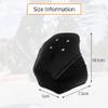 Yumoom Toe Cap Guards Protectors, 1 Pair Roller Skate Toe Cap Protectors PU Leather Professional Skate Toe Protective Cover with 4 Holes Roller Skate Toe Guards Toe Caps for Roller Skate Black view 2