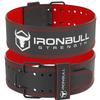 Quick Release Weightlifting Belt PRO - 7mm Fast Lever Lifting Belt - 4-inch Wide Suede Leather Back Support - For Powerlifting, Weight Training, Gym and Fitness (Small, Black/Red) view 4