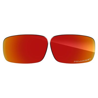 Eye Opening Stuff Polarized Replacement Lenses Compatible with Oakley Fives Squared Sunglasses - Blaze Red