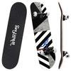 WhiteFang Skateboards for Beginners, Complete Skateboard 31 x 7.88, 7 Layer Canadian Maple Double Kick Concave Standard and Tricks Skateboards for Kids and Beginners (Endless Path) view 1