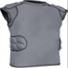 Exxact Sports Defender Adult Padded Football Shirt - Football Rib Protector with Shoulder & Spine Football Pads, 5-Pad Football Compression Shirt (Gray, Adult Large) view 1