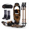 G2 25 Inches Light Weight Snowshoes for Women Men Youth, Set with Trekking Poles, Tote Bag, Gaiters,Special Fast Ratchet Binding, Orang Available view 1