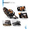 G2 25 Inches Light Weight Snowshoes for Women Men Youth, Set with Trekking Poles, Tote Bag, Gaiters,Special Fast Ratchet Binding, Orang Available view 2