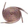 5Chaos Glitter Sparkle Rainbow Shoelaces, Metallic Shiny Shoe Laces for Women Kids Girls Men, Fun Funky Shoestring with Aglets 1Pair (39" (100CM), Golden Rainbow) view 1