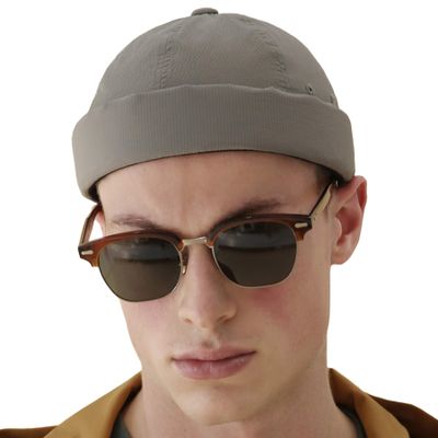 UNDERCONTROL Brimless Trawler Quick Dry Leon Cap Unisex Breathable Xanadu Outdoor Sailor Leon Hat Fisherman No Visor Skull Adjustable Watch Cap Beanie Korea (Olive)