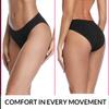 SNM Apparels Womens Underwear- Cotton Underwear for Women Soft, Breathable, Lightweight, Stretch, Hipster Panties For Ladies (7-Pack Black, Large) view 3