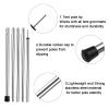KOMCLUB Telescoping Tent Poles Adjustable Tarp Poles Camping Stainless Steel Lightweight Tent Poles for Trap Sun Sails Canopy Awning Shelter Backpacking Hiking 78 in Set of 2 view 3