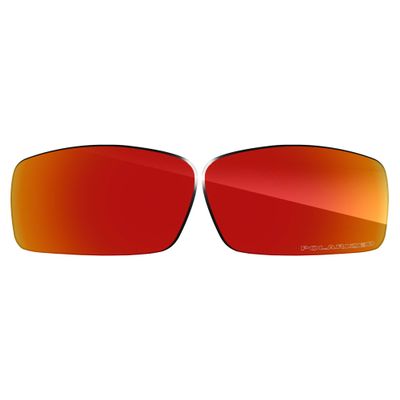 Eye Opening Stuff Polarized Replacement Lenses Compatible with Oakley Gascan Sunglasses - Blaze Red