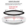 FFYUE Oval Yacht Motorhome Porthole Skylight, Portable ABS Tempered Glass Window, Durable Ship Window Decorative Window Watertight Window,White view 2