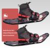 G2 25 Inches Red Light Weight Snowshoes for Women Men Youth, Set with Trekking Poles, Tote Bag, Special EVA Padded Ratchet Binding, Heel Lift, Toe Box view 4