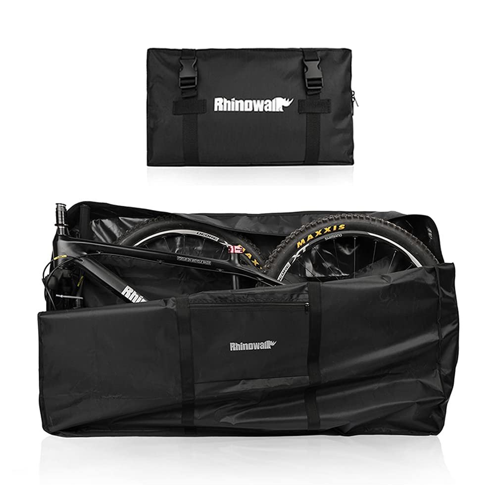 Rhinowalk Folding Bike Carry Bag 26 Inch Thick Bicycle Transport Storage Case Bike Travel Bag for Air Travel,Transport,Shipping Professional Cycling Accessories