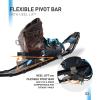 G2 30 Inches Light Weight Snowshoes for Women Men Youth, Set with Trekking Poles, Carrying Bag, Snow Baskets, Special EVA Padded One-Pull Binding, Heel Lift, Toe Box, Blue view 3