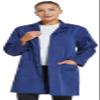 VOGRYE Professional Lab Coat for Women Long Sleeve, White, Unisex view 1
