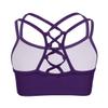 Yeeye Kids Girls Basic Sports Bra Criss Cross Back Workout Tank Tops Undershirts for Gymnastics Yoga Purple 6 view 2