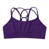 Yeeye Kids Girls Basic Sports Bra Criss Cross Back Workout Tank Tops Undershirts for Gymnastics Yoga Purple 6 view 3