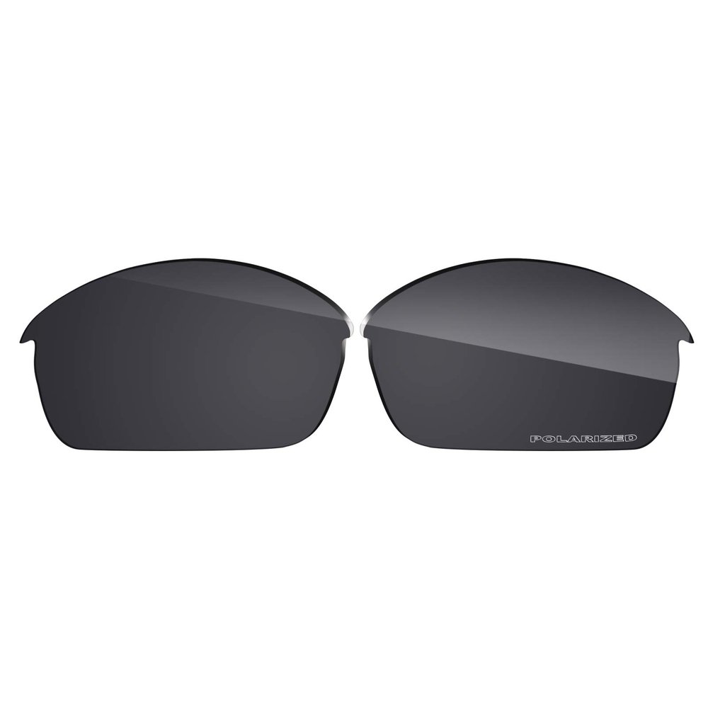 Eye Opening Stuff Polarized Replacement Lenses Compatible with Oakley Flak Jacket Sunglasses - Dark Black