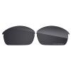Eye Opening Stuff Polarized Replacement Lenses Compatible with Oakley Flak Jacket Sunglasses - Dark Black view 1