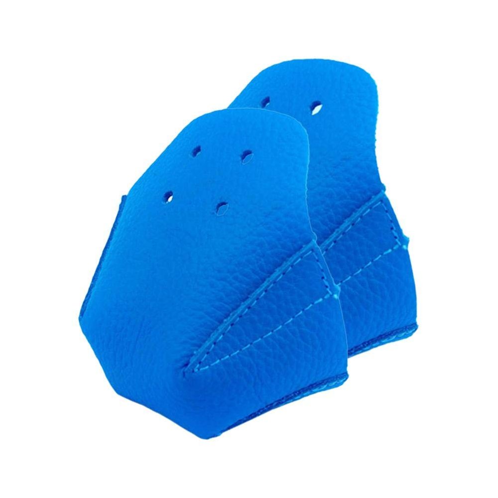 Yumoom Toe Cap Guards Protectors, 1 Pair Roller Skate Toe Cap Protectors PU Leather Professional Skate Toe Protective Cover with 4 Holes Roller Skate Toe Guards Toe Caps for Roller Skate